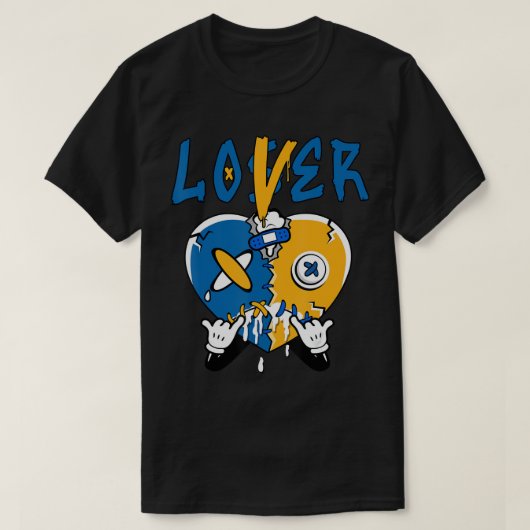 Loser Lover Heart Driving Dunk Low Yellow Ma T-shirt (Design voorkant)