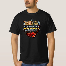 Loser Machine – Retro Outlaw Dobbelsteen Grafisch T-shirt