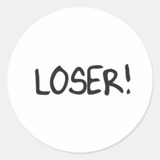 loser ronde sticker
