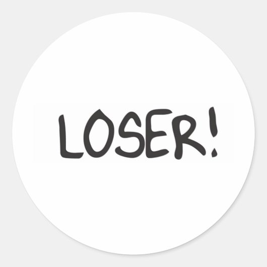 loser ronde sticker (Voorkant)