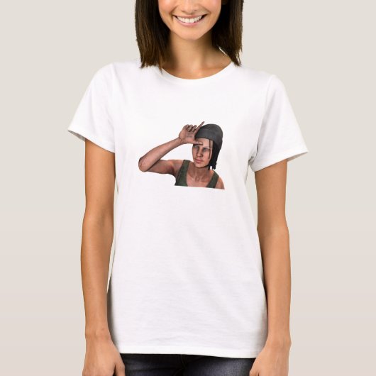 LOSER SIGN x Nea Karlsson T-shirt (Voorkant)