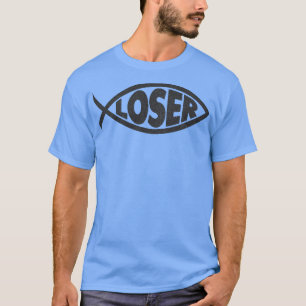 Loser Slacker 90s Jesus vis Zwart T-shirt