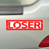 Loser Stamp Bumpersticker (Op auto)