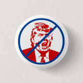 Loser Trump Button: "GEEN TRUMP" Ronde Button 3,2 Cm (Voorkant)