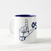 Loser Tweekleurige Koffiemok (Voorkant links)