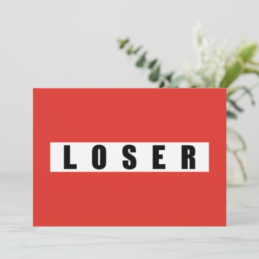 LOSER-verbodsbord (Staand voorkant)