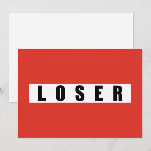 LOSER-verbodsbord (Voorkant / Achterkant)