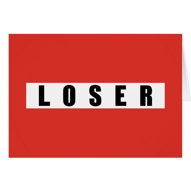 LOSER-verbodsbord (Voorkant Horizontaal)