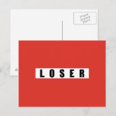 LOSER-verbodsbord Briefkaart (Voorkant / Achterkant)