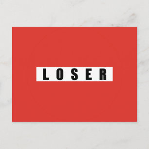 LOSER-verbodsbord Briefkaart