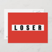 LOSER-verbodsbord Briefkaart (Voorkant / Achterkant)