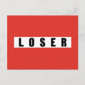 LOSER-verbodsbord Briefkaart (Voorkant)