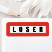 LOSER-verbodsbord Etiket (Insitu)