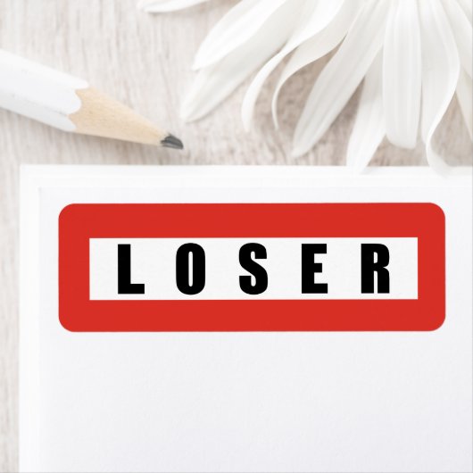 LOSER-verbodsbord Etiket (Insitu)