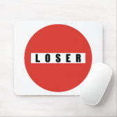 LOSER-verbodsbord Muismat (Met muis)