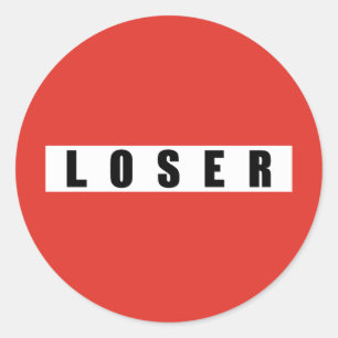 LOSER-verbodsbord Ronde Sticker