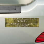 Loser vs. Winner Bumpersticker (Op auto)