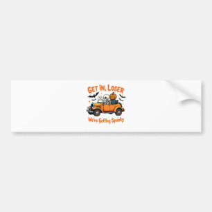 Loser worden We krijgen spookachtige Halloween Bumpersticker