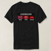 LOSERBOARD - 1865, 1945, 2020 - Funny Trump Lost S T-shirt (Design voorkant)