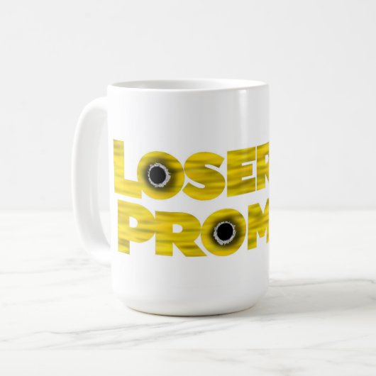 Loser's Promise Logo Design op een Koffiemok (Voorkant links)