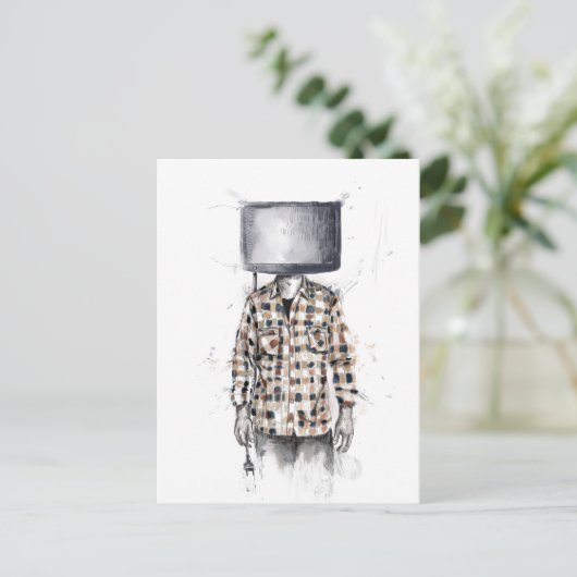 losgekoppeld briefkaart (Staand voorkant)