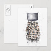 losgekoppeld briefkaart (Voorkant / Achterkant)