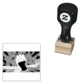 losgelaten poppenkunst rubberstempel (Gestempeld)