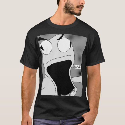 losgemaakte poppenkunst grijs t-shirt (Voorkant)