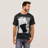 losgemaakte poppenkunst grijs t-shirt (Voorkant volledig)