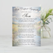 Losing a Son Memorial  Kaart (Staand voorkant)