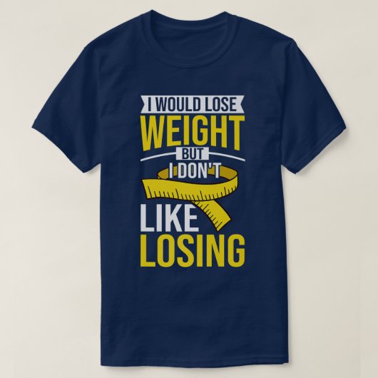 Losing Weight Motivation Diet Workout Exercise Beg T-shirt (Design voorkant)