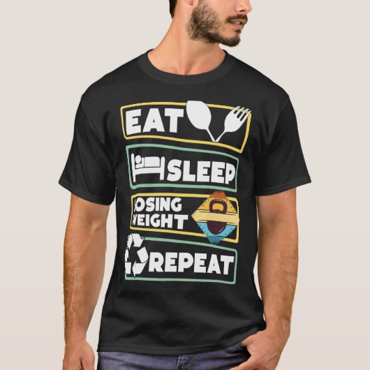 Losing Weight Motivation Diet Workout Exercise Beg T-shirt (Voorkant)