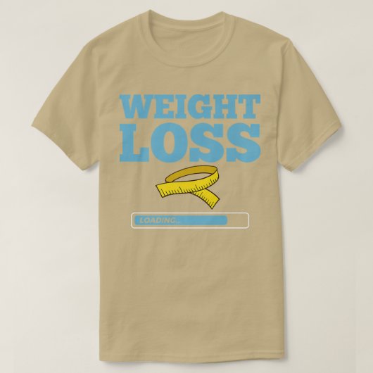 Losing Weight Motivation Diet Workout Exercise Beg T-shirt (Design voorkant)