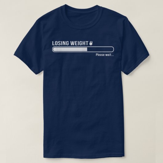 Losing Weight Motivation Diet Workout Exercise Beg T-shirt (Design voorkant)