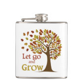 Loslaten en bomen kweken heupfles (Voorkant)