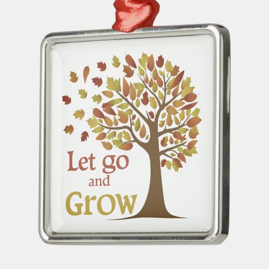 Loslaten en bomen kweken metalen ornament (Links)