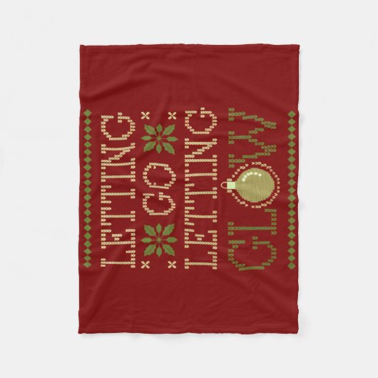 Loslaten Glow Holiday Fleece Deken (Voorkant)