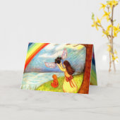 "Loslaten" sympathiekaart over het verliezen van h Kaart (Gele Bloem)