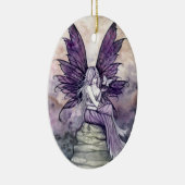 Loslaten van Fairy en Butterfly Art Keramisch Ornament (Rechts)