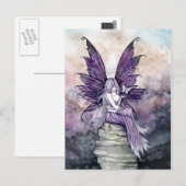 Loslaten van Fairy en Butterfly Briefkaart (Voorkant / Achterkant)