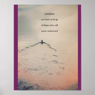 Loslaten van motivatie poster