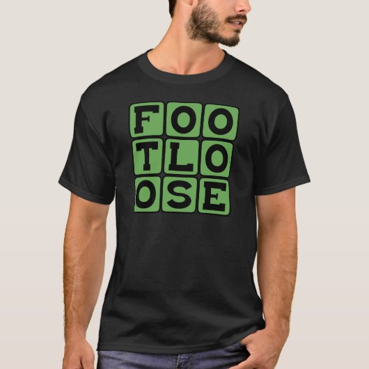 Loslopende, dansende voeten t-shirt (Voorkant)