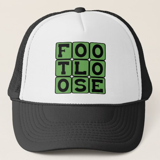 Loslopende, Dansende Voeten Trucker Pet (Voorkant)