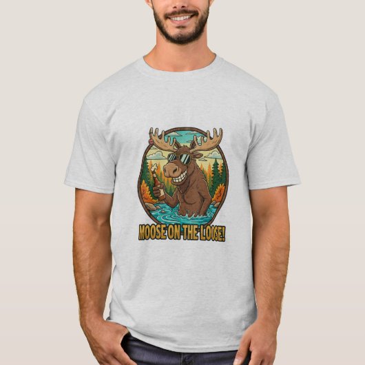 Loslopende Eland T-shirt (Voorkant)