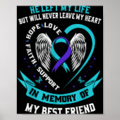 Loss In Memory Of My Friend Suicide Awareness  Poster (Voorkant)