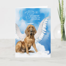 Loss of a Dog Bloodhound Angel Pet Sympathy Kaart