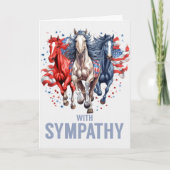 Loss of a Soldier or Servicemen Patriotic Sympathy Kaart (Voorkant)