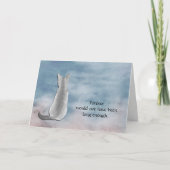 Loss of Cat Sympathy Condolence Card Feestdagen Kaart (Voorkant)