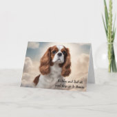 Loss of Cavalier King Charles Spaniel Sympathy Feestdagen Kaart (Voorkant)