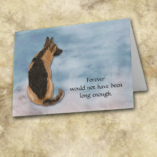 Loss of German Shepherd Dog Sympathy Card Feestdagen Kaart